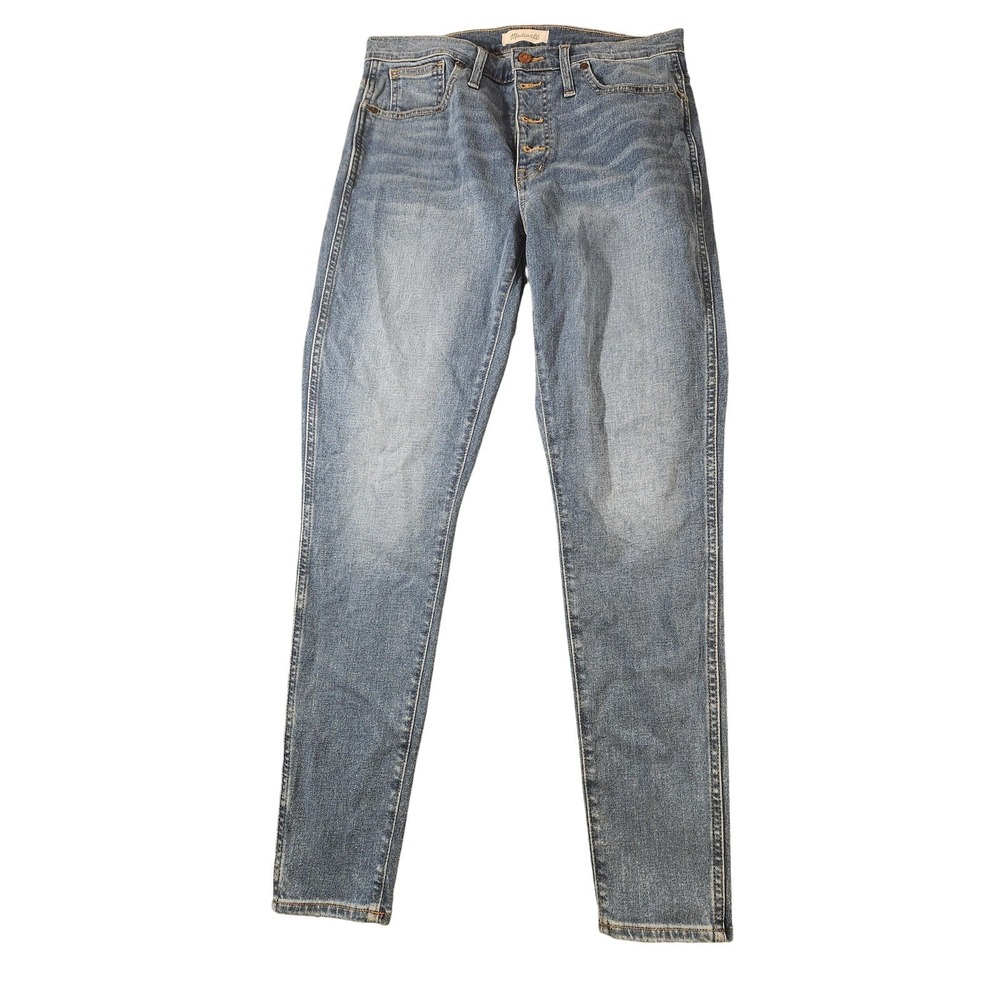 Madewell 10 High-Rise Skinny Jeans Womens 30 Medium‎ Blue Wash Stretch Denim